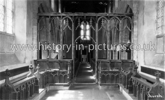 St Botolph's Church, Interior, The Screen, Trunch, Norfolk. c.1940's